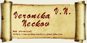 Veronika Neckov vizit kartica